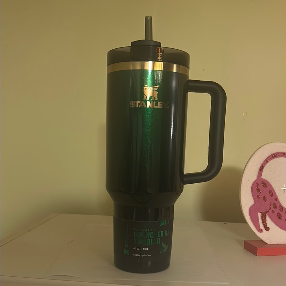 Stanley Green Tumbler with Handle